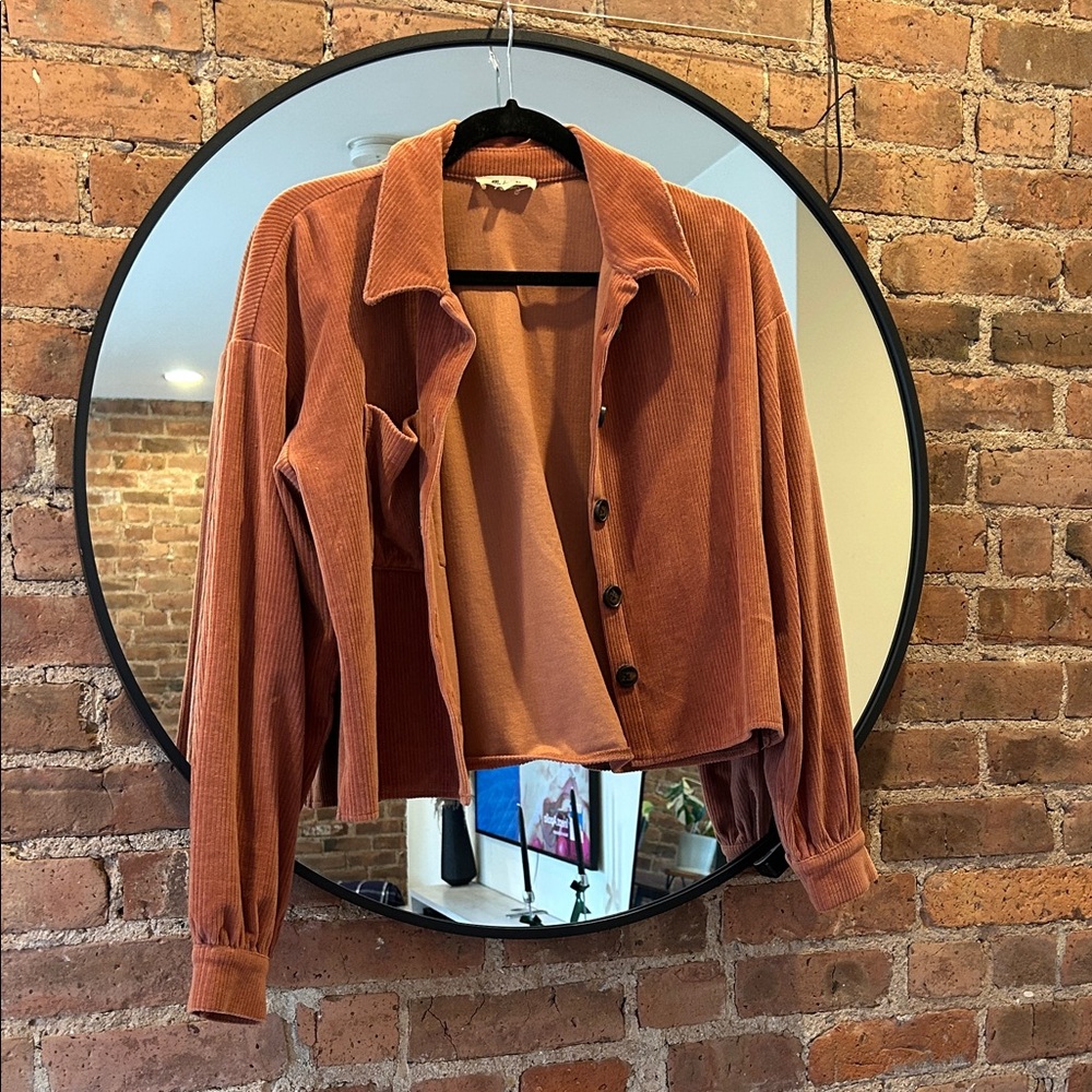 Madewell Corduroy Crop Shirt-Jacket